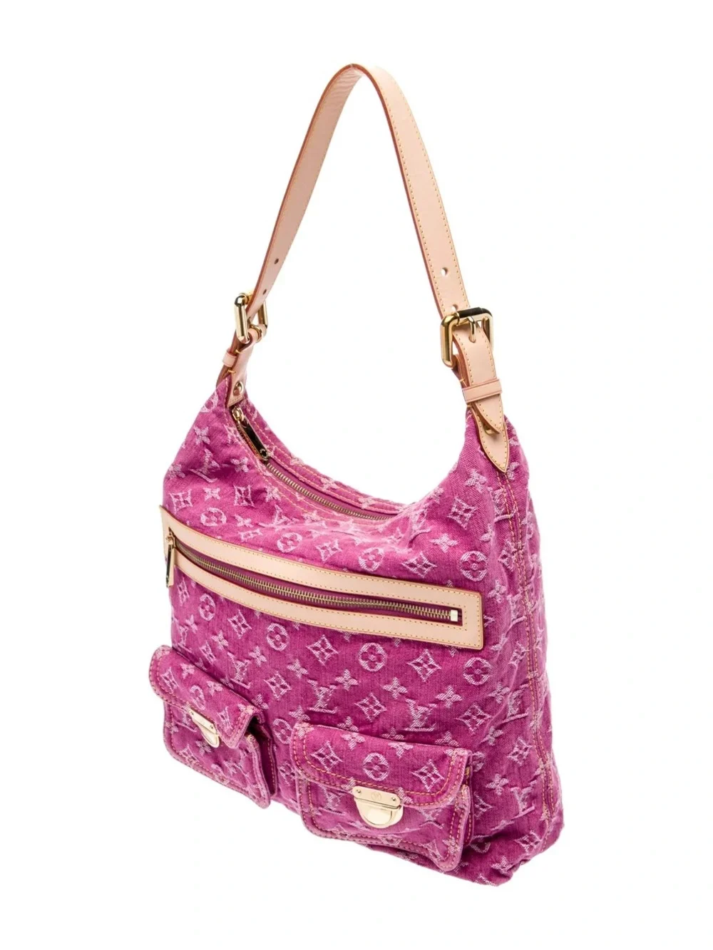 Louis Vuitton Monogram Denim Baggy GM Pink Limited Edition